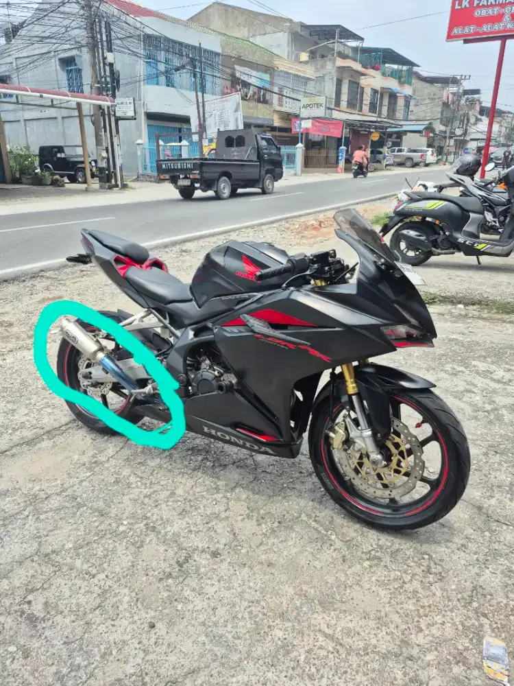 Knalpot cbr250rr header blue
