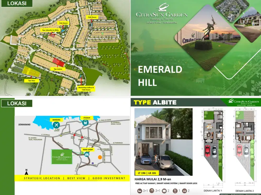 Emerald Hill DP 303 Jt CitraSun Garden Semarang (Modern Living w/Serenity at Hill)