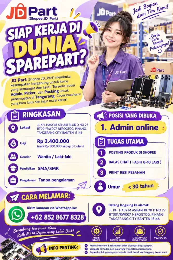 REKRUTMEN ADMIN ONLINE