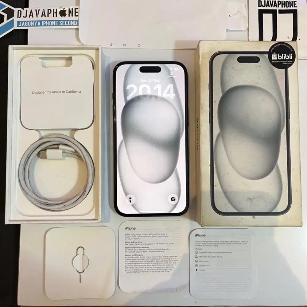 iPhone 15 Black 128GB Ex iBox Resmi