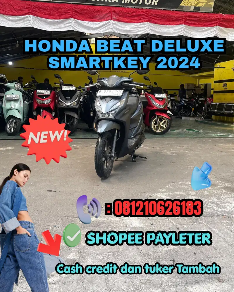 HONDA BEAT DELUXE SMARTKEY 2024 TERMURAH