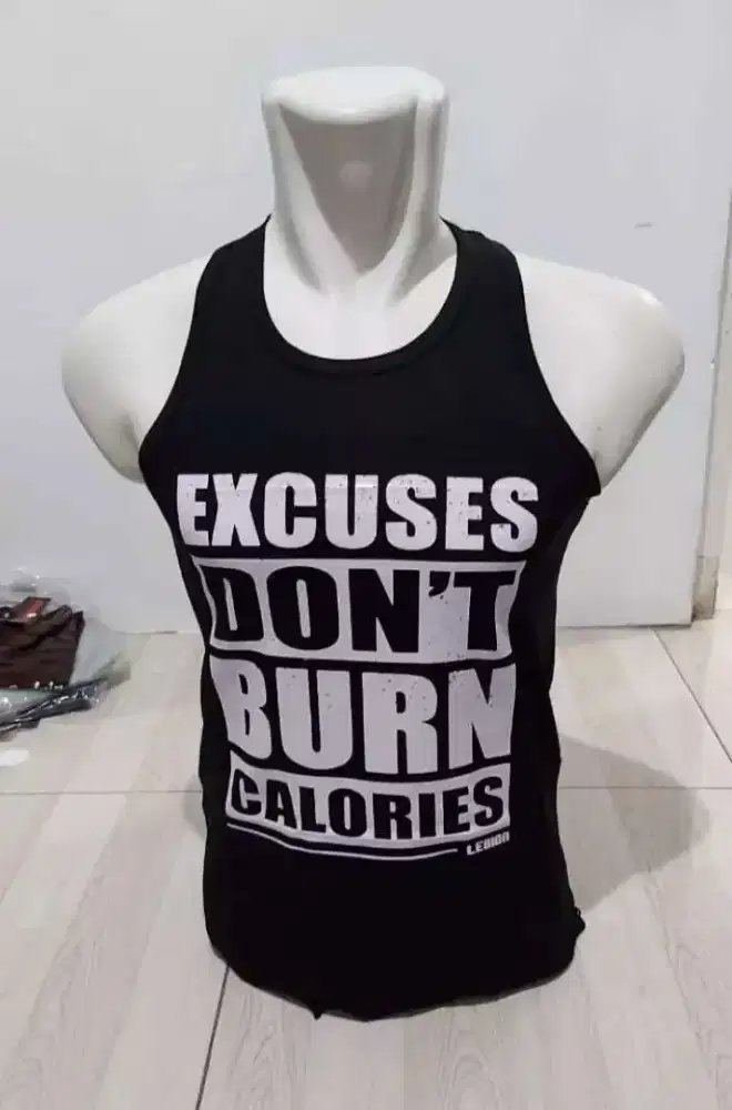 Kaos Singlet Gym / Lekbong/Daleman Pria Bahan Spandek