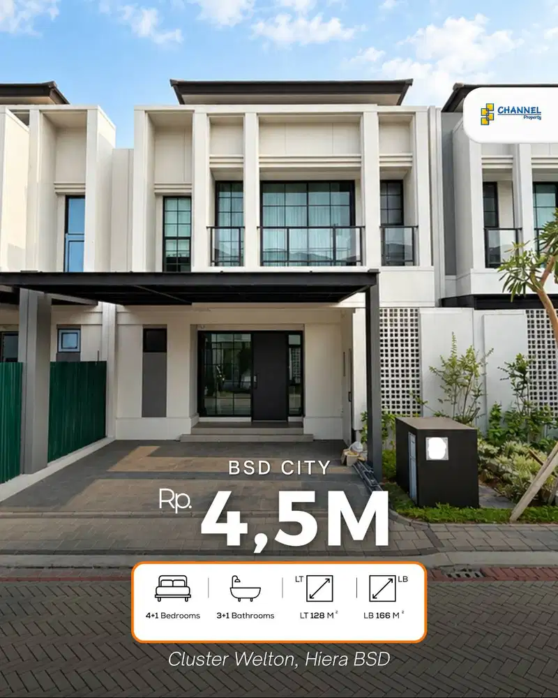 Jual Rumah Mewah 2 Lantai Siap Huni Di Welton Hiera BSD