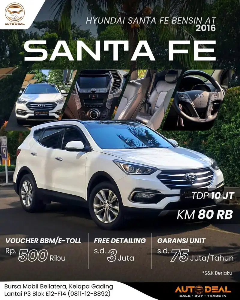 Hyundai Santa Fe Bensin AT 2016