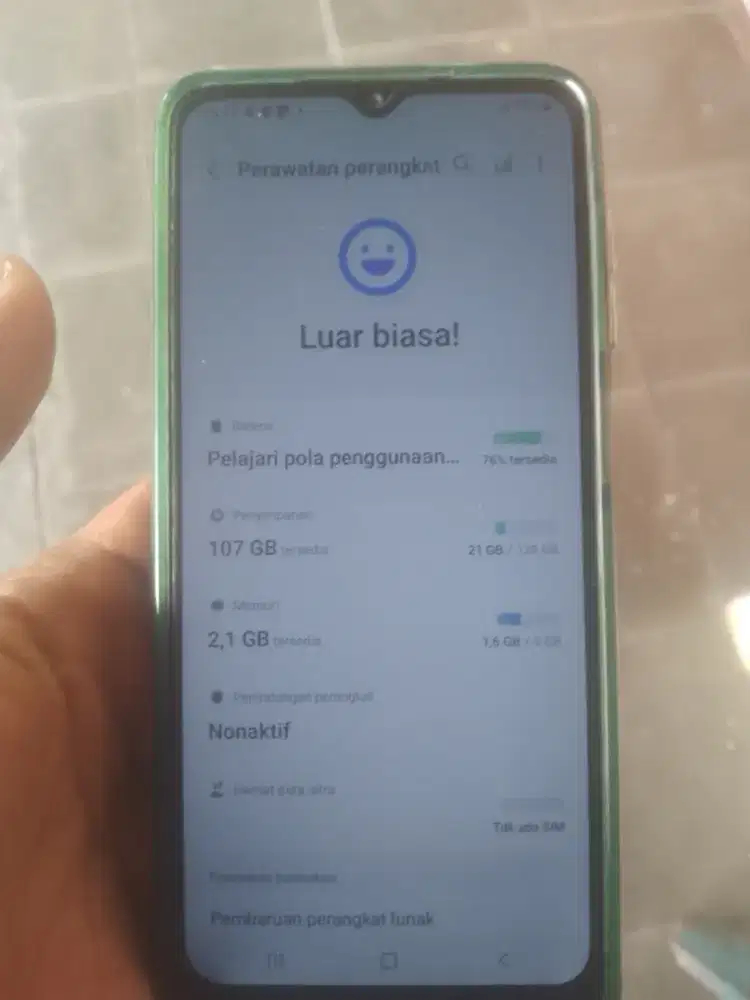 Smsung a12 sangat normal ram 4/128