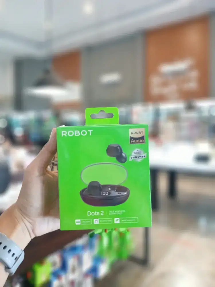 ROBOT DOTS 2 TWS Earphone Bluetooth 6.0 Ultra Bass 30 Jam Play Time