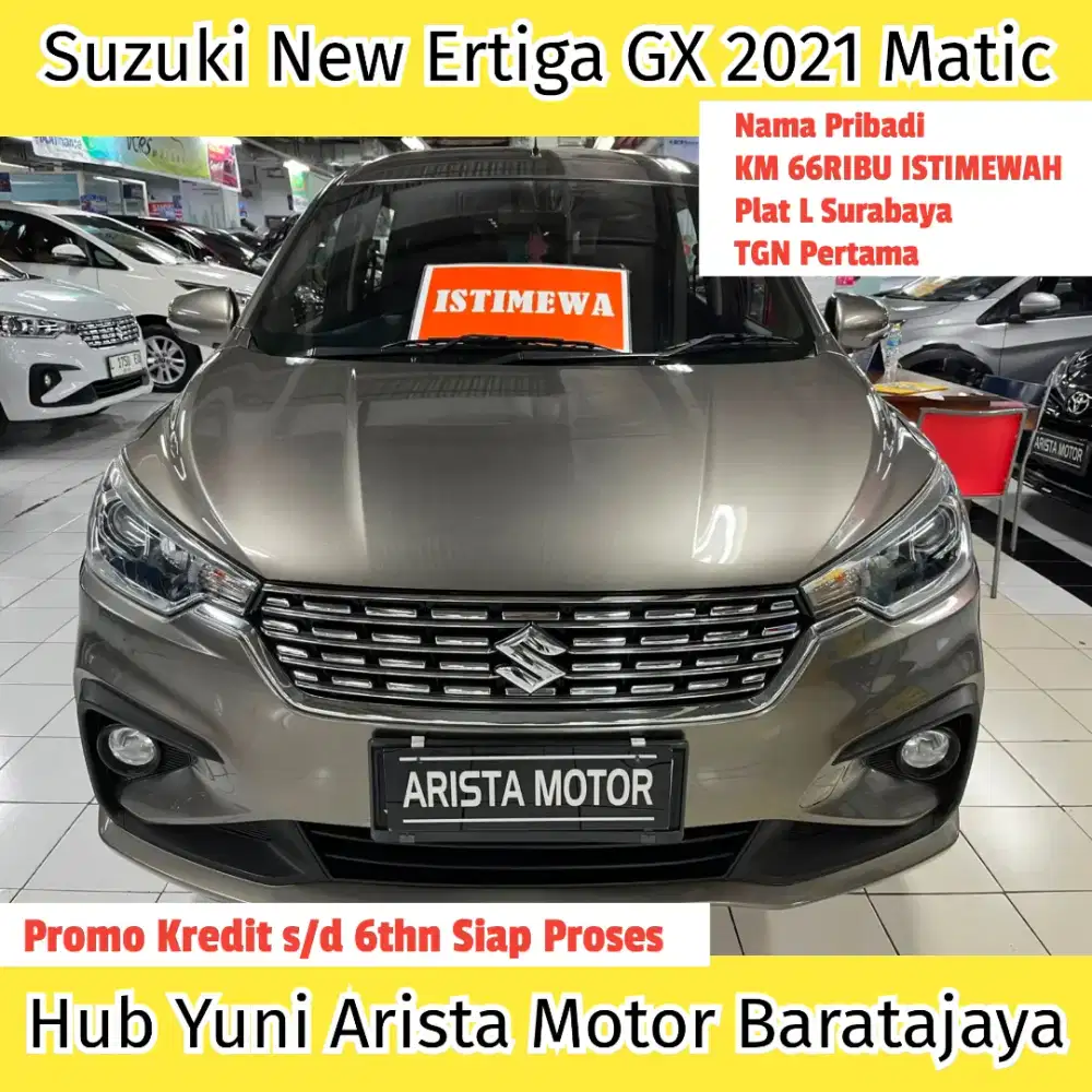 Ertiga GX Facelift 2021 Matic PlatSBY Pribadi TGN1 Bukan PT Terawat