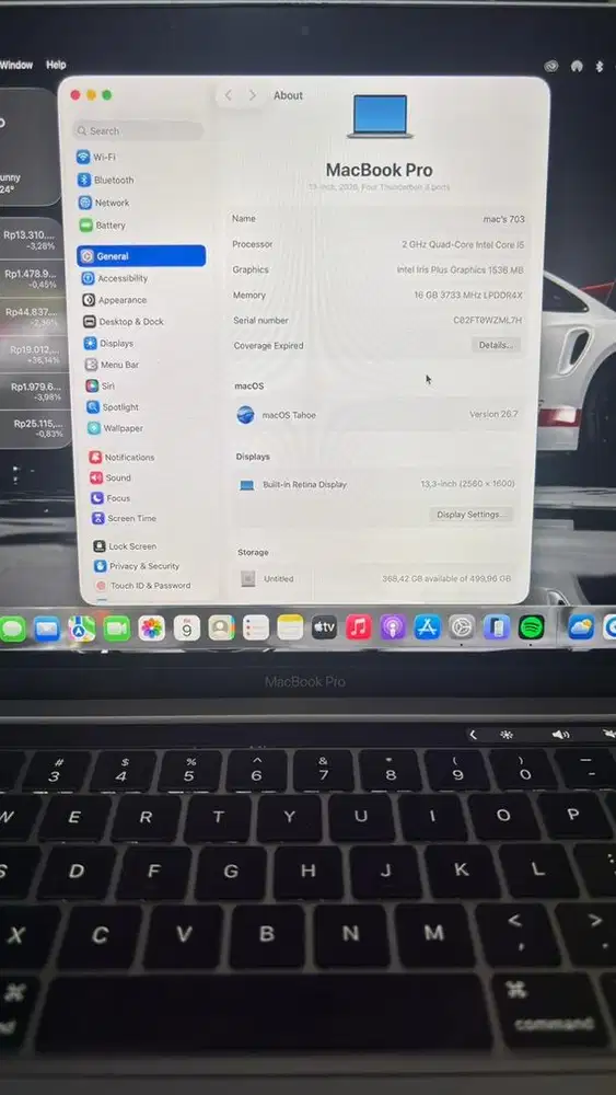 Macbook pro 13 inch 2020