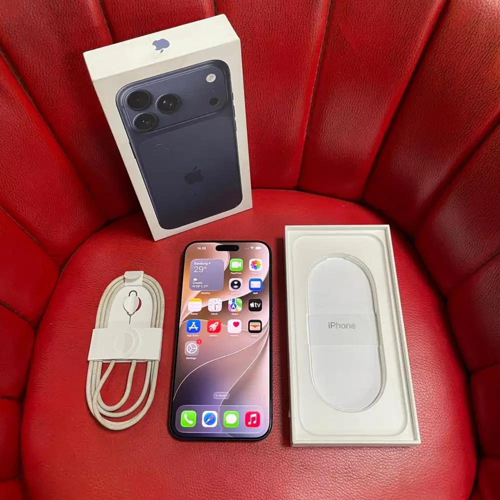 iPhone 17 Pro Max 1Tb Garansi iBox Aktif Deep Blue Fullset Original