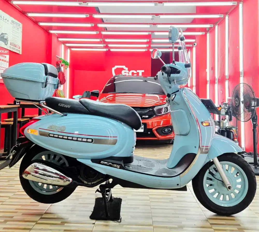 JualCpt90%LikeNew PjkJul27 KEEWAY SHINY 150 2023 BIRU VERSILIA BENELLI