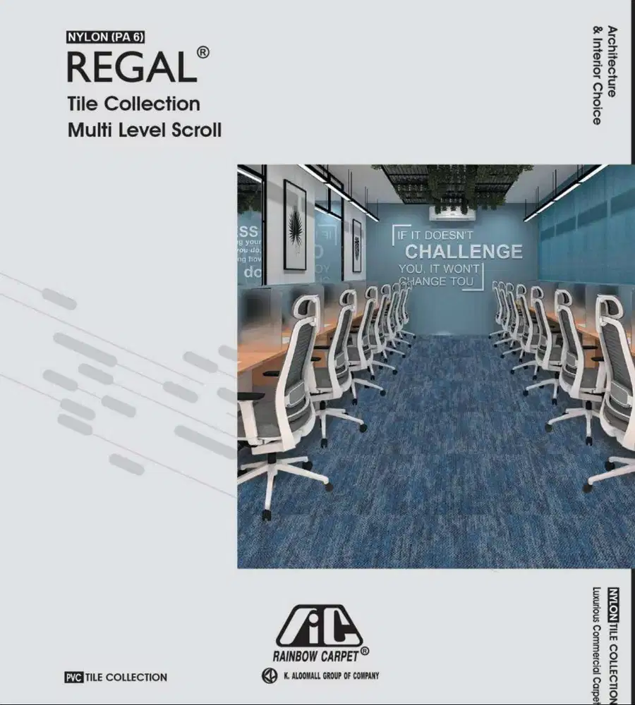 Karpet Tile Regal | Karpet Kantor 50cm x 50cm | Karpet Lantai Motif Ab