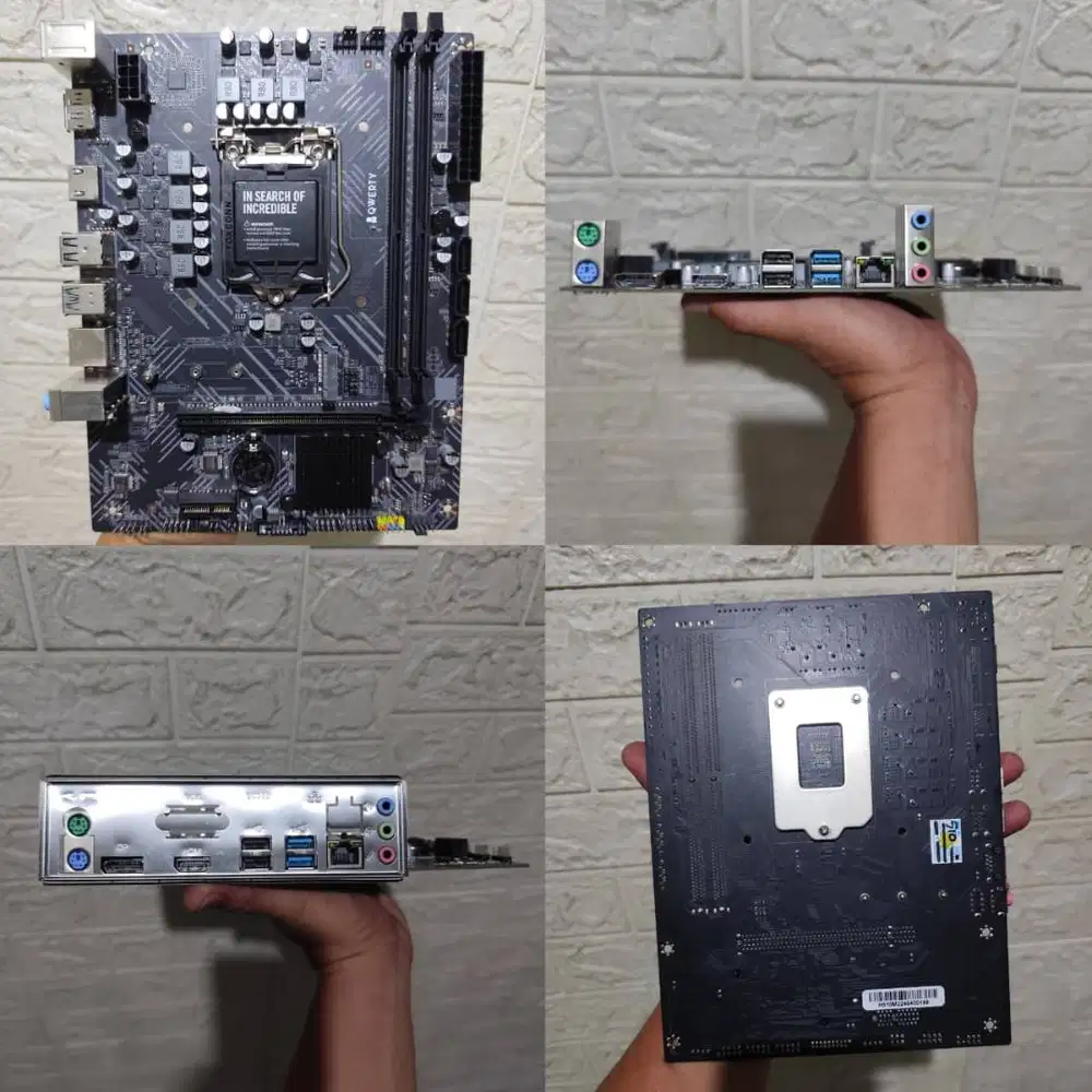 Motherboard H510 QWERTY LGA 1200 Intel Gen 11 dan 10 (Garansi 09/2029)