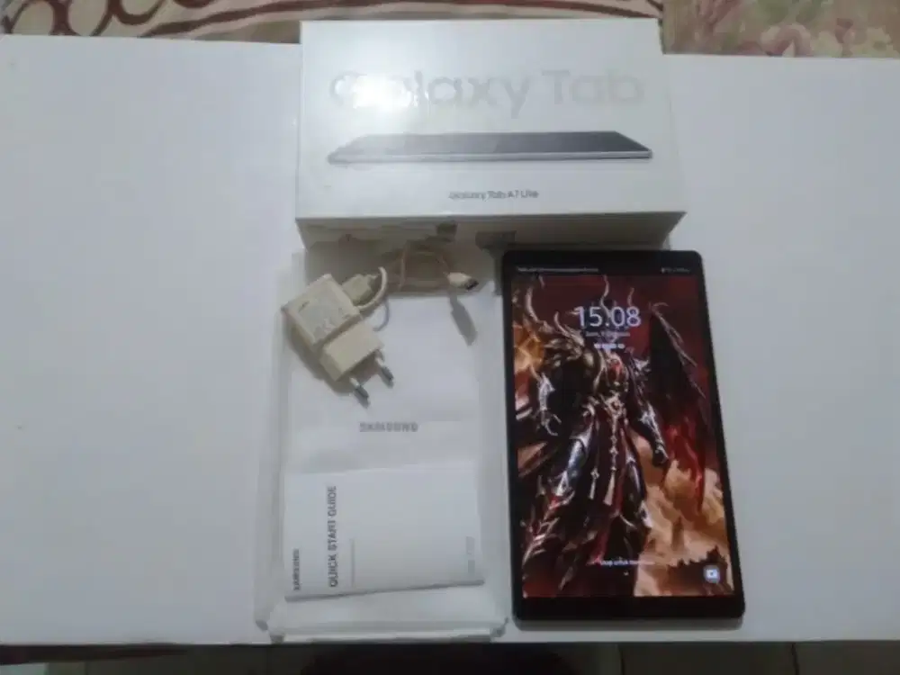 Tablet Samsung A7 Lite Full Set Mulus