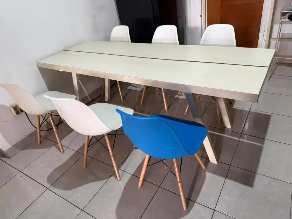 Meja makan bekas + 6Kursi - Kondisi bagus, siap pakai