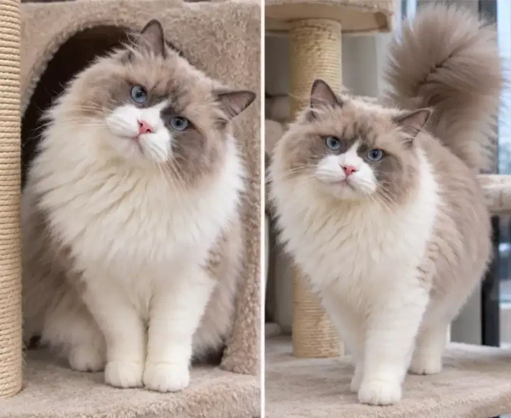 Ragdoll male 10 bulan line import