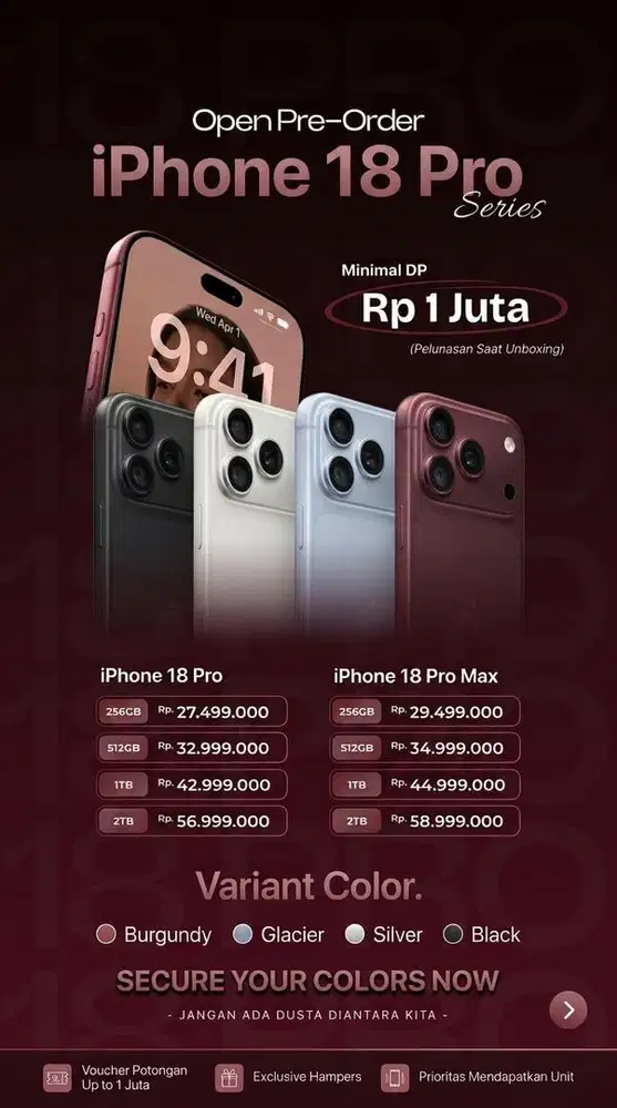preorder iph 18 pro seris