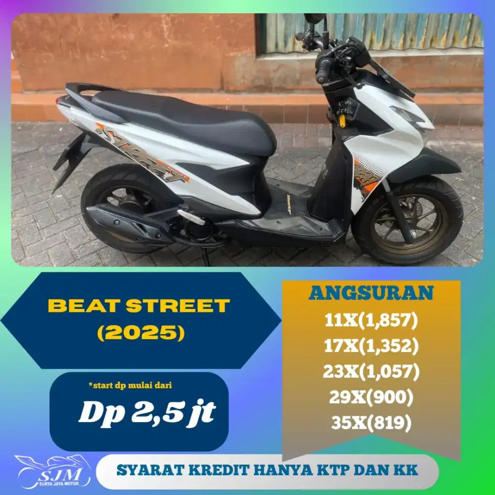 HONDA BEAT STREET 2025 BONUS BALIK NAMA