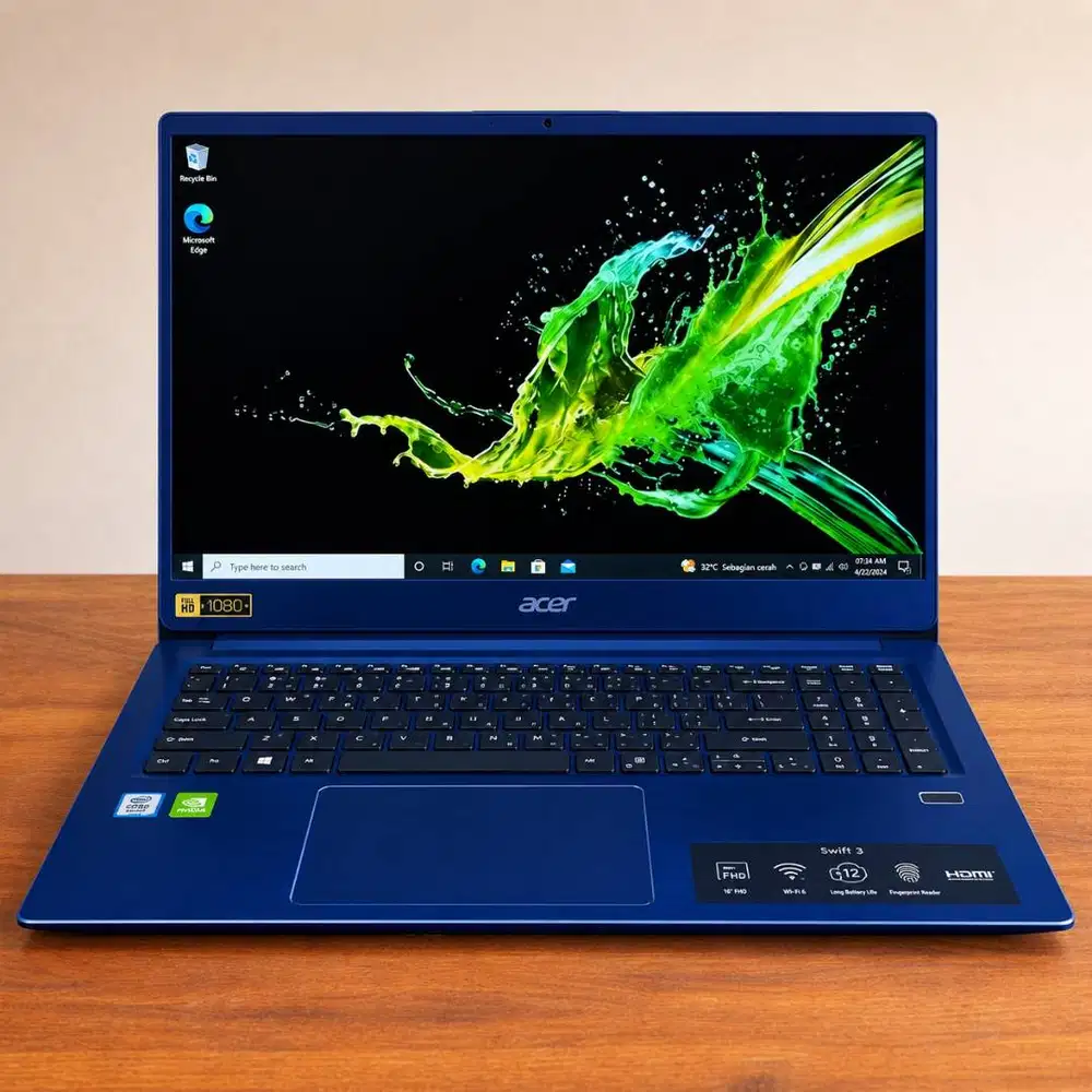 ACER SWIFT CORE I7 DUAL VGA 4GB, SIAP TEMPUR