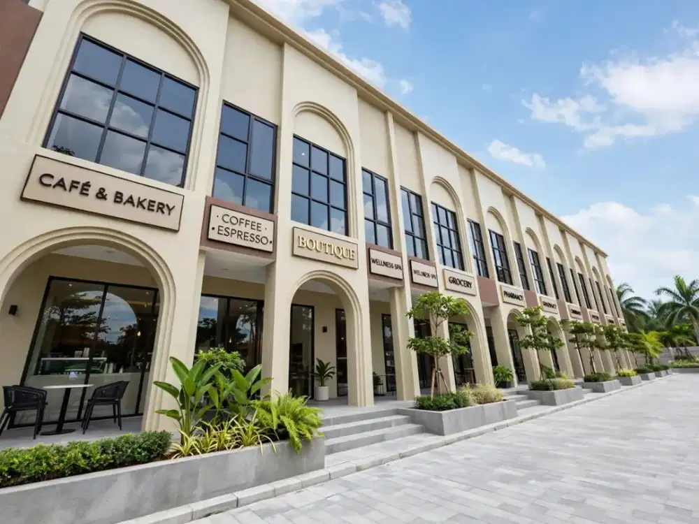 Ruko Ruota Talaga Bestari Konsep Alfresco Dining dan Sharing Garden