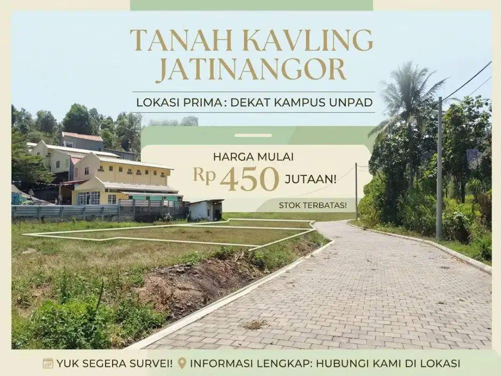 Investasi Tanah Jatinangor,Cicilan 36 Kali