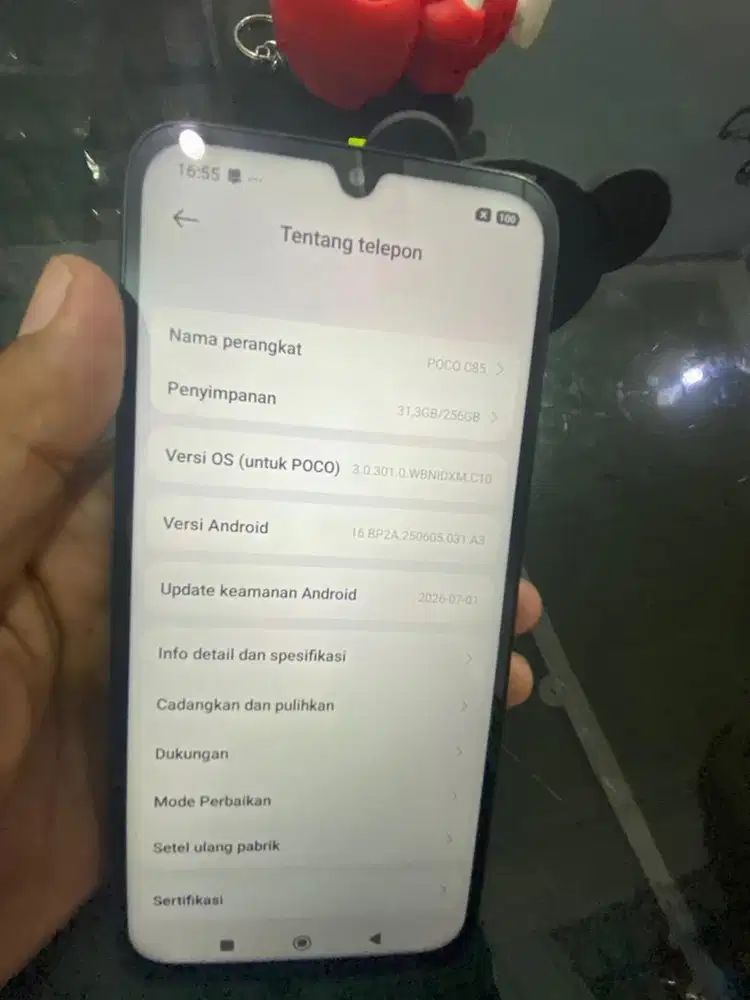 Poco c85 ram 8/256 lengkap semua