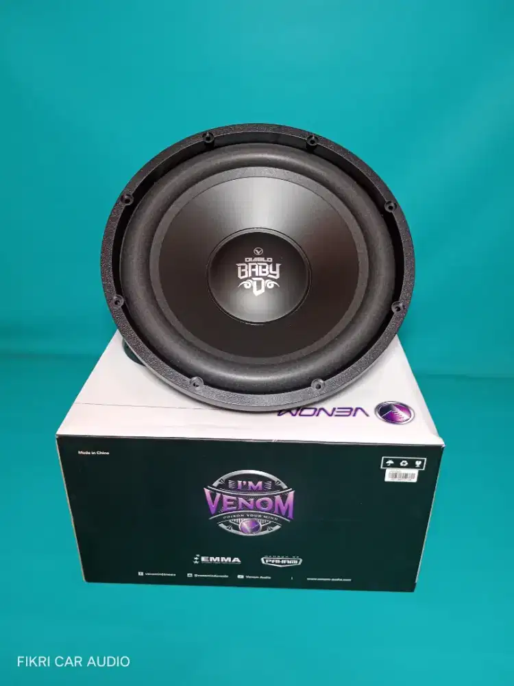 Subwoofer VENOM BABY DIABLO seri VX-12BD 12inch Singelcoil Audio Mobil