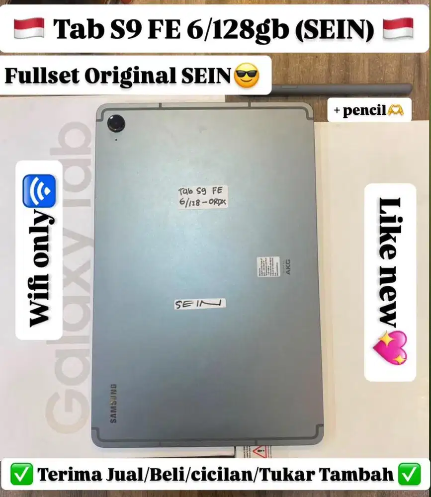 Samsung Tab S9 Fe 6/128 Gb Grey Resmi sein