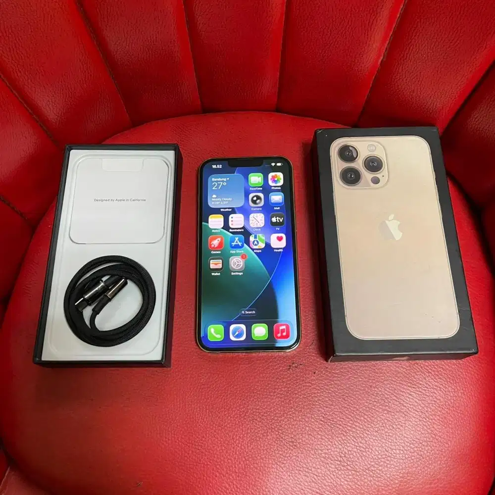 iPhone 13 Pro 128gb Gold All Operator Pemakaian Lama Fullset
