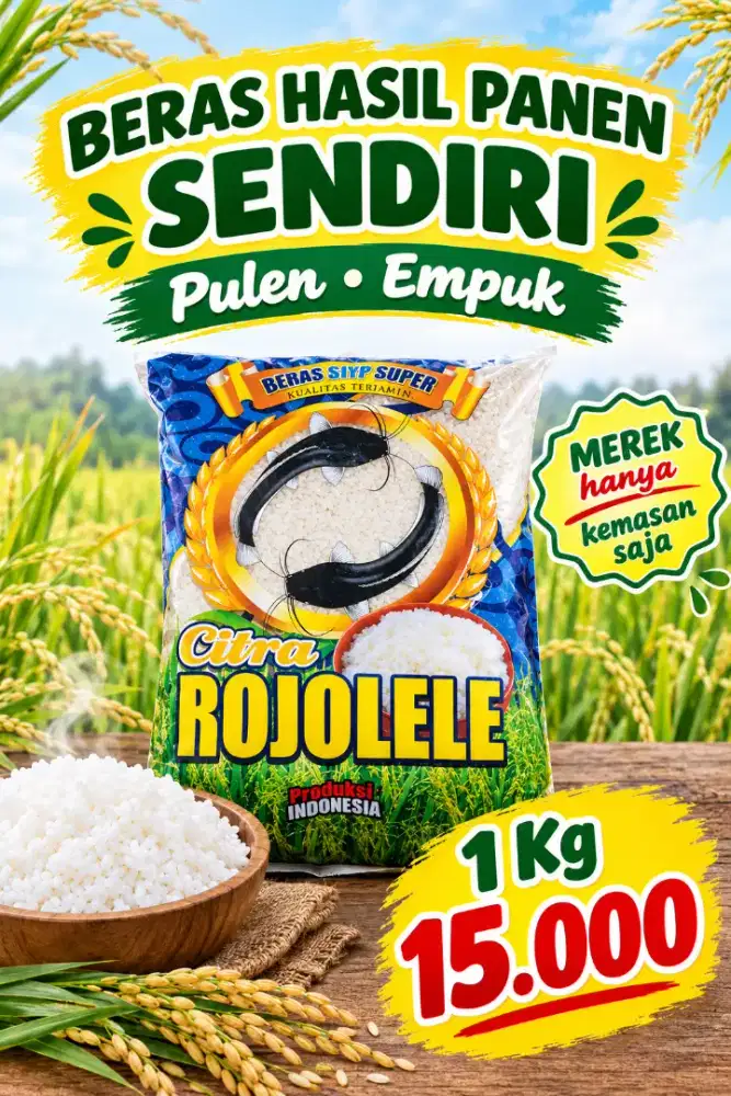 BERAS LOKAL PANEN SENDIRI