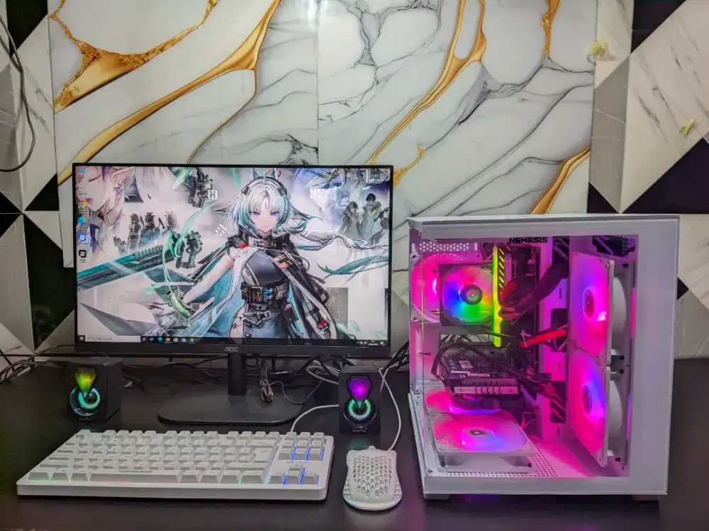 PC FULLSET GAMING EDITING STREAMING BERGARANSI SIAP PAKAI TERMURAH