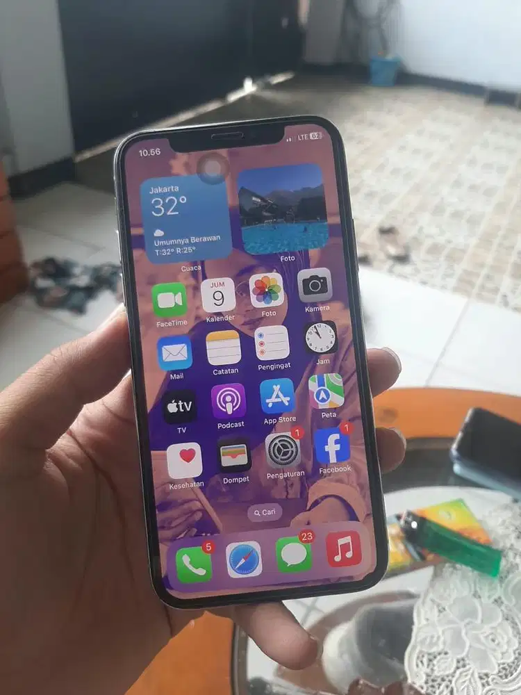 Iphone X 64GB Inter Fullset hp dus charger