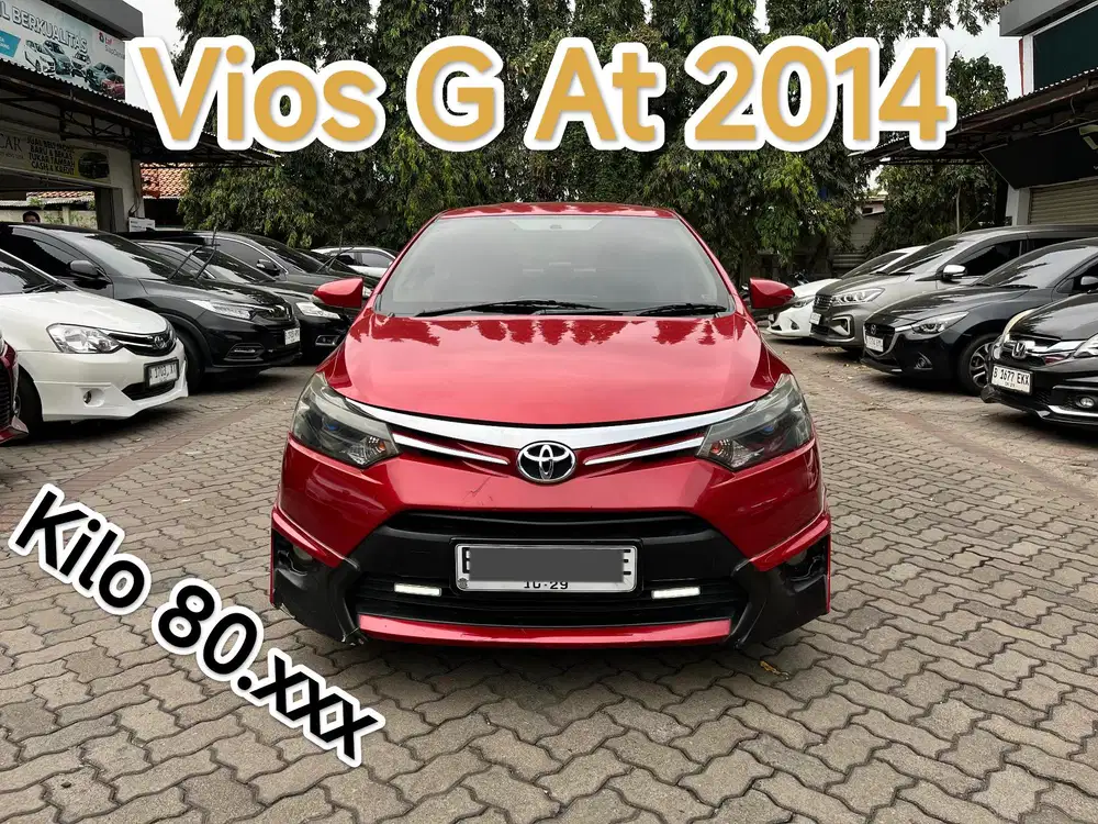 5JT VIOS G AT 2014 LOW KM 80RB UPGRADE TRD RED EDITION !!