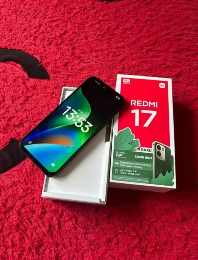 Redmi 17 8/128 (4+4) baru seminggu
