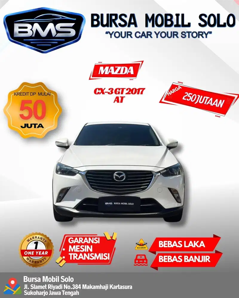 MAZDA CX-3 GT 2017 MATIC TOP KONDISI DP RINGAN