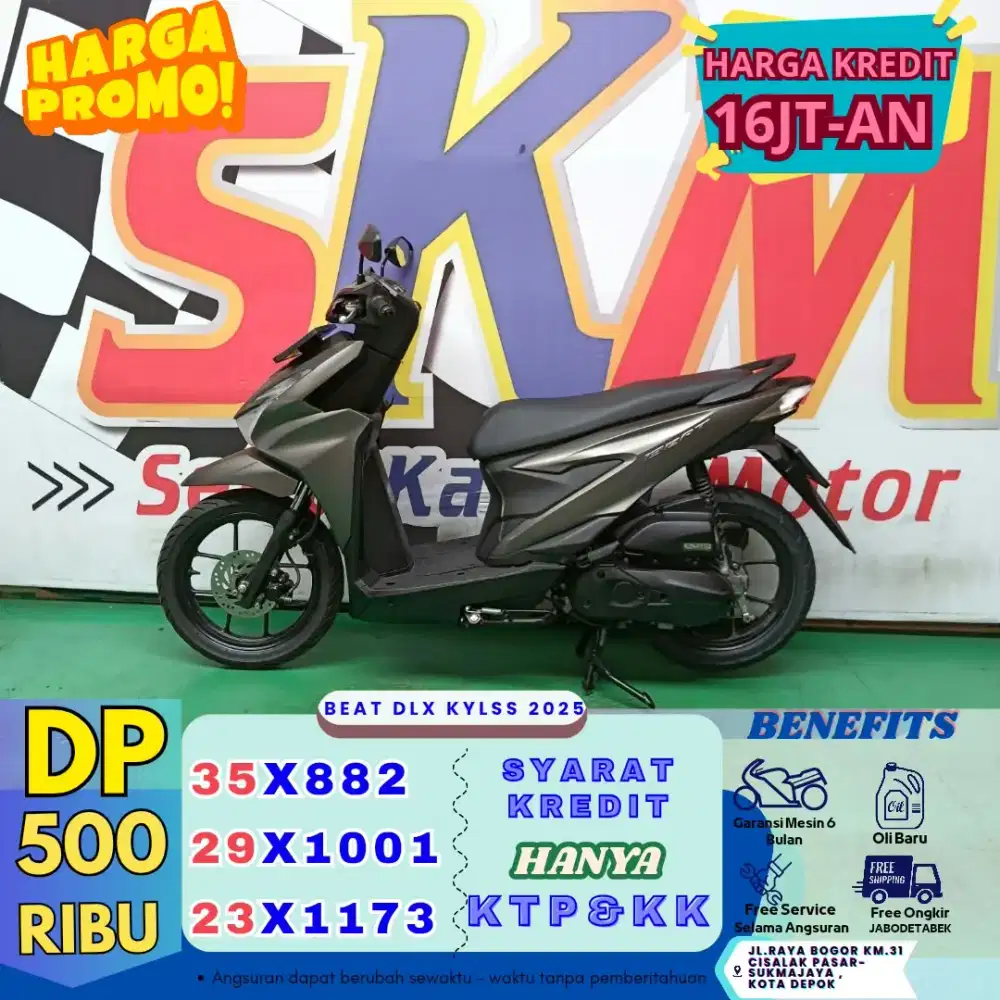 Dp 500rb bawa pulang beat deluxe smartkey 2025