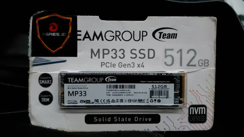 SSD TEAMGROUP MP33 512GB NVMe M.2 PCIe Gen3 x4
