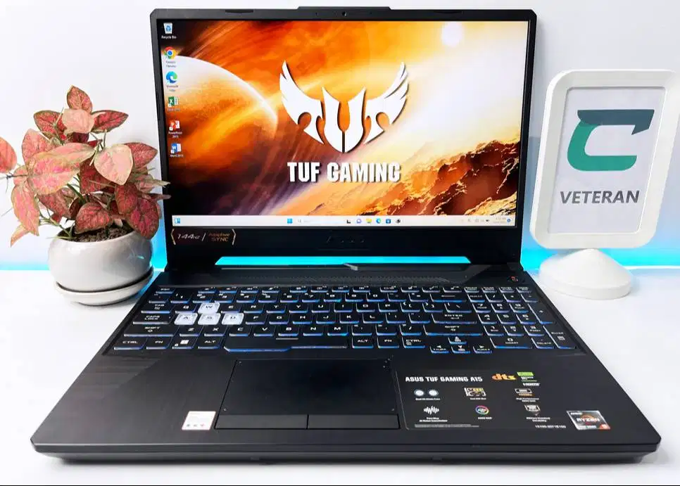 Laptop Asus Gaming Fullset Mulus Ryzen 5 7535HS SSD 512GB Layar 144Hz