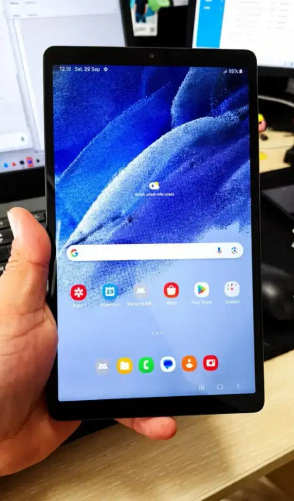SAMSUNG TAB A7 LITE 2021,
Layar 8.7 inc,sim/wifi bisa,versi 14,ram 3+4