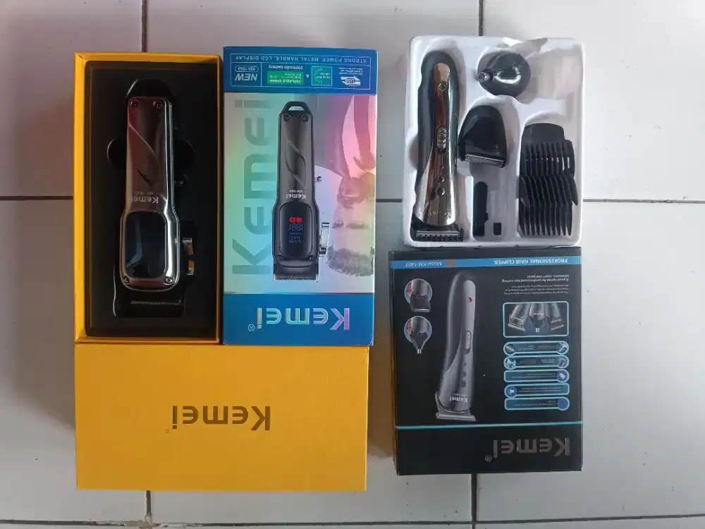 Trimer dan cliper potong rambut barber