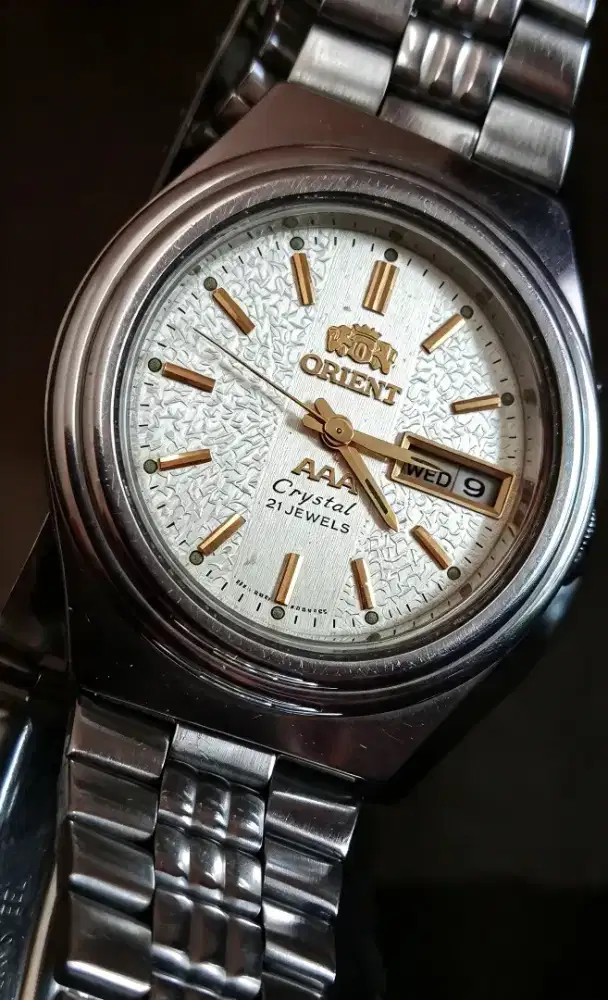 Vintage Orient Triple-A Snow Flakes dial Mulus!