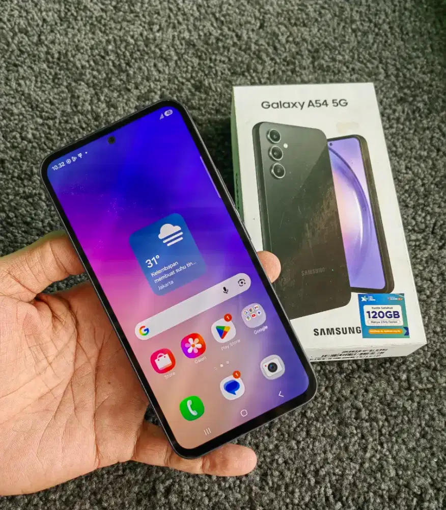 Samsung A54 5g NFc ram 8+8/256 mulus fulset