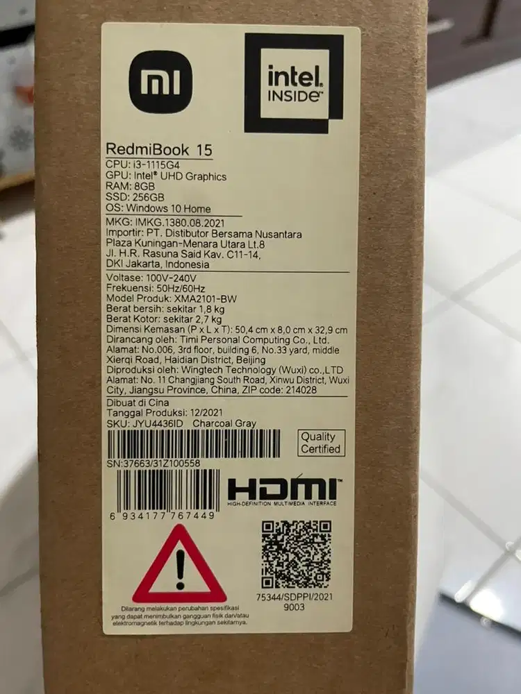 Laptop RedmiBook 15