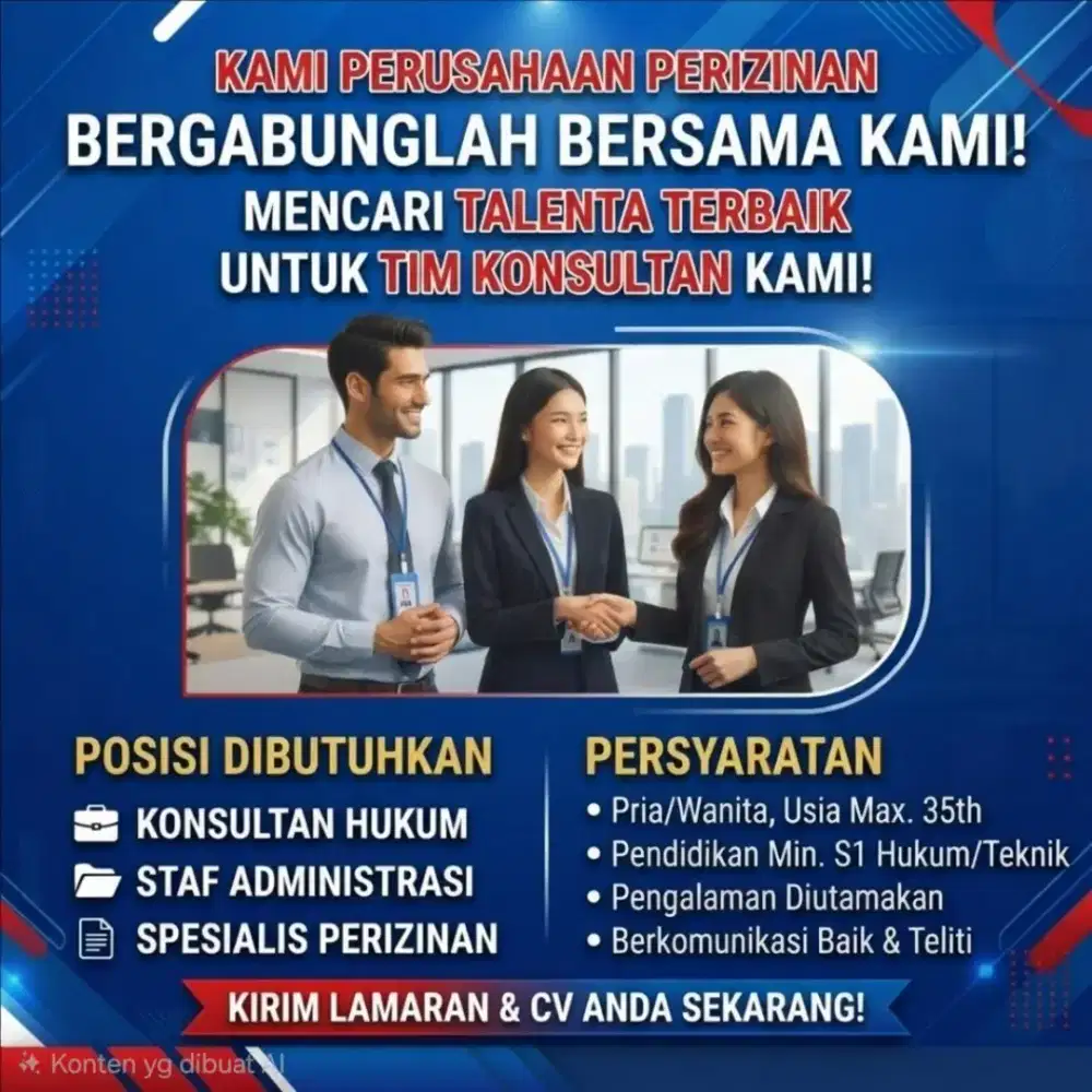 Mencari karyawan wanita untuk posisi legal consultant