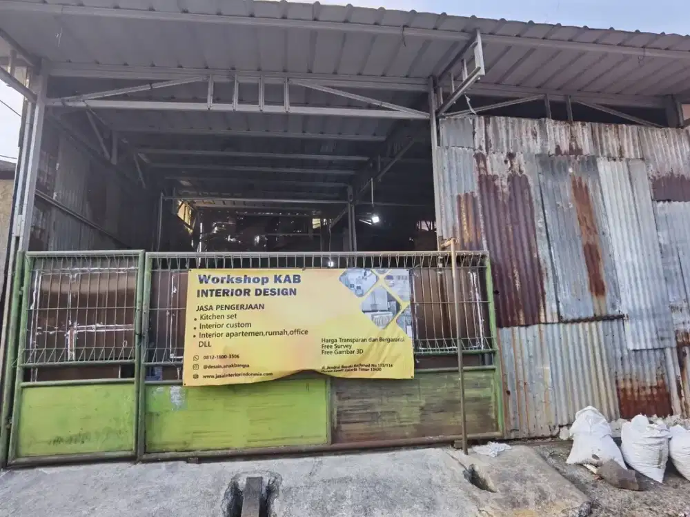 Disewakan Gudang untuk Usaha Jakarta Timur Akses 2 Mobil