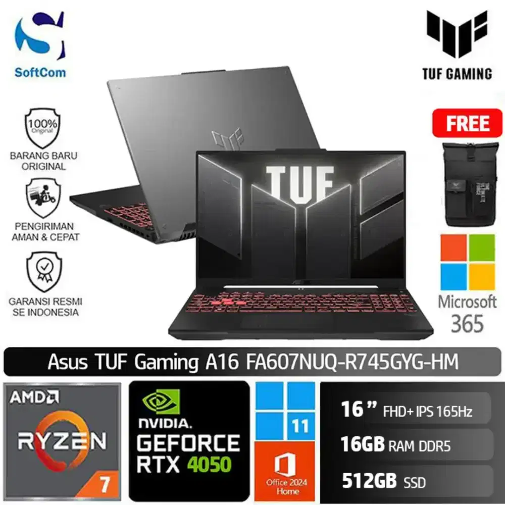 Cicilan laptop Asus tuf gaming a16 rtx 4050 cuma ktp
