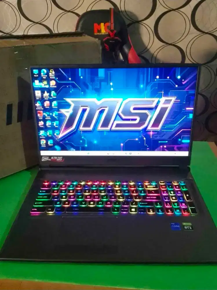MSI LEOPARD FULLSET BOX LIKE NEW RAM 16GB SSD 512GB RTX 2070 VRAM 8GB