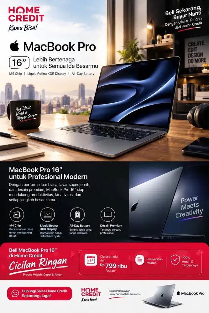 Macbook Pro 16 inci harga mulai dari 2jutaan