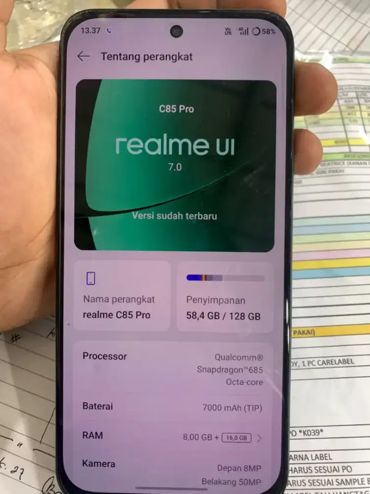 realme c85 pro ram 8/128