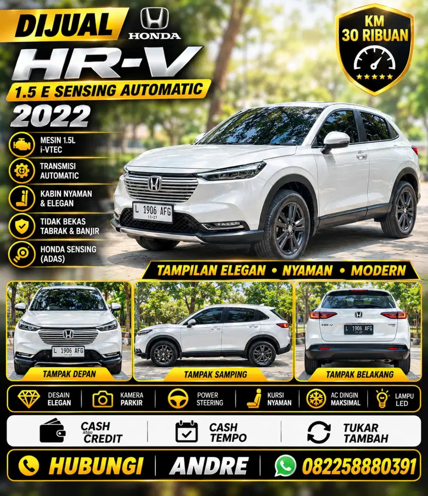 Honda HR-V HRV 1.5 E Automatic 2022