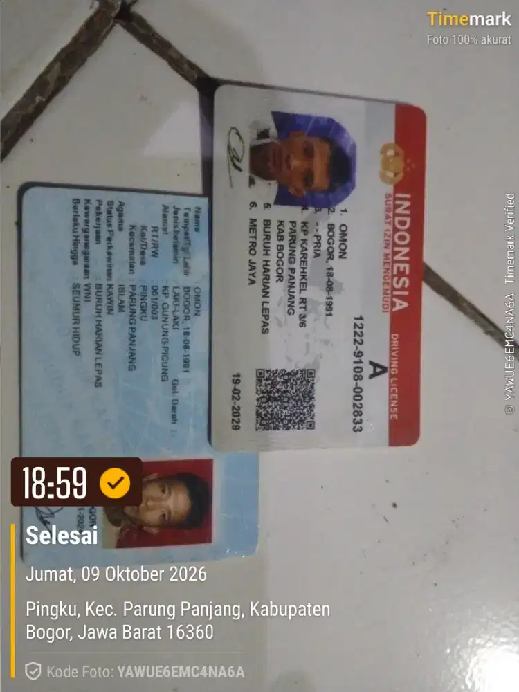 cari kerjaan driver cuma ada sim A